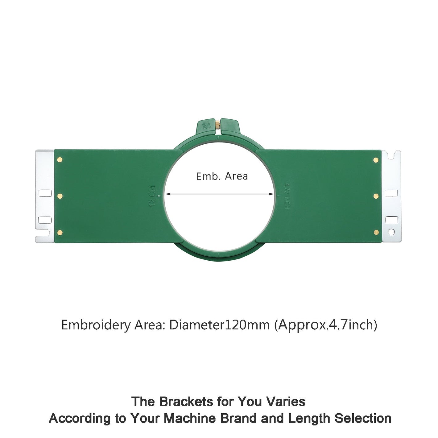 Sew Tech Embroidery Hoop 120mm | 4.7" Round for Melco