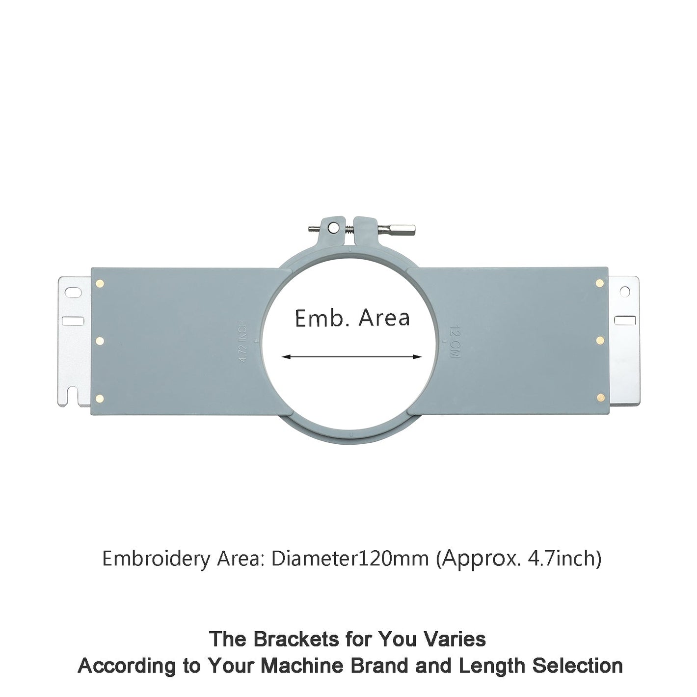 Sew Tech Embroidery Hoop 120mm | 4.7" Round for Ricoma