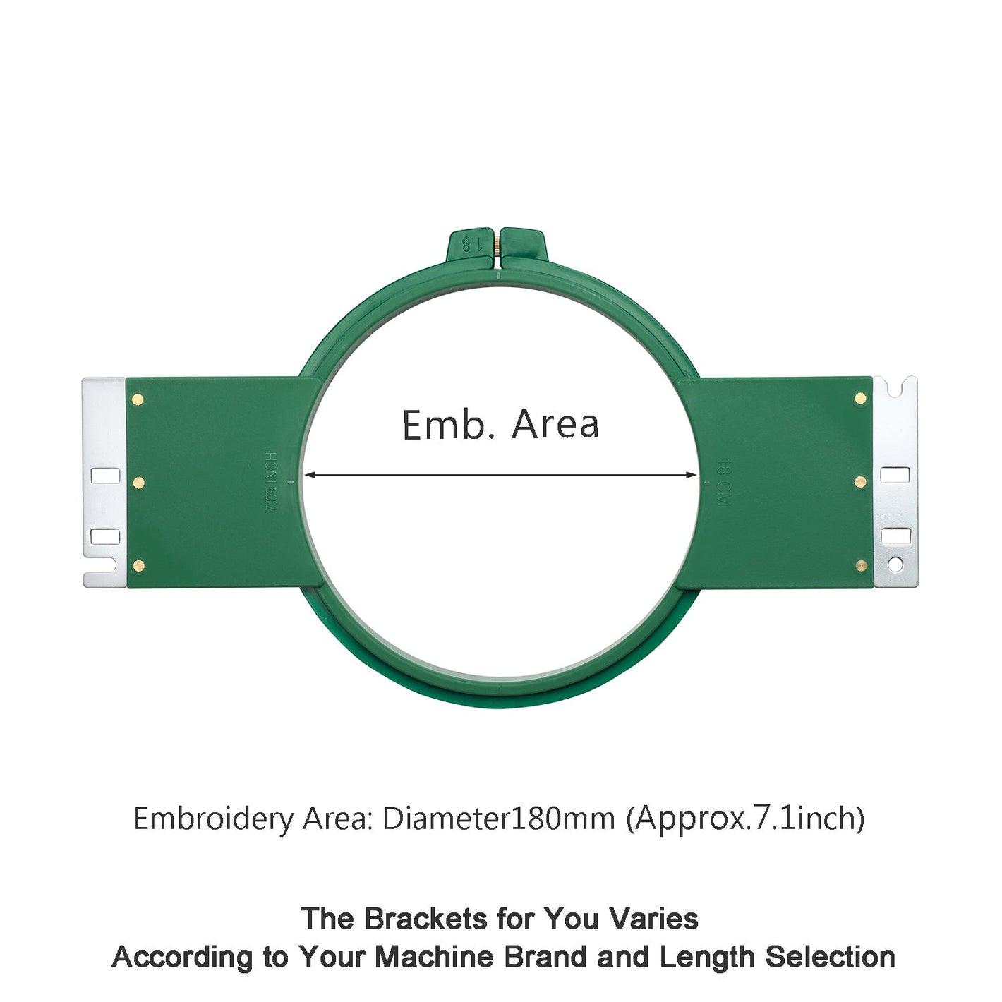 Sew Tech Embroidery Hoop 180mm | 7.1" Round for Melco