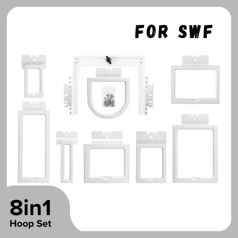 Sew Tech 8-in-1 Fast Magnetic Embroidery Hoop Fits SWF