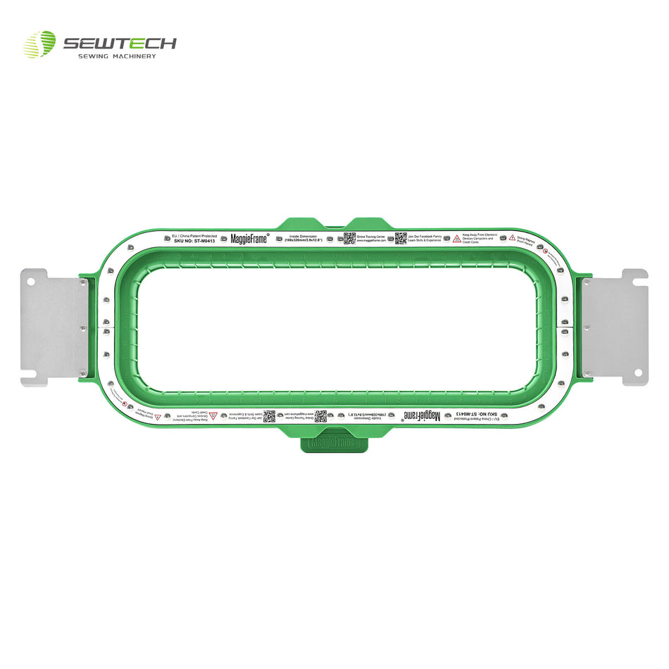 Sew Tech MaggieFrame Magnetic Hoop 100x320mm | 3.9"x12.8" for Brother PR600 PR1000E PR1000 PR655