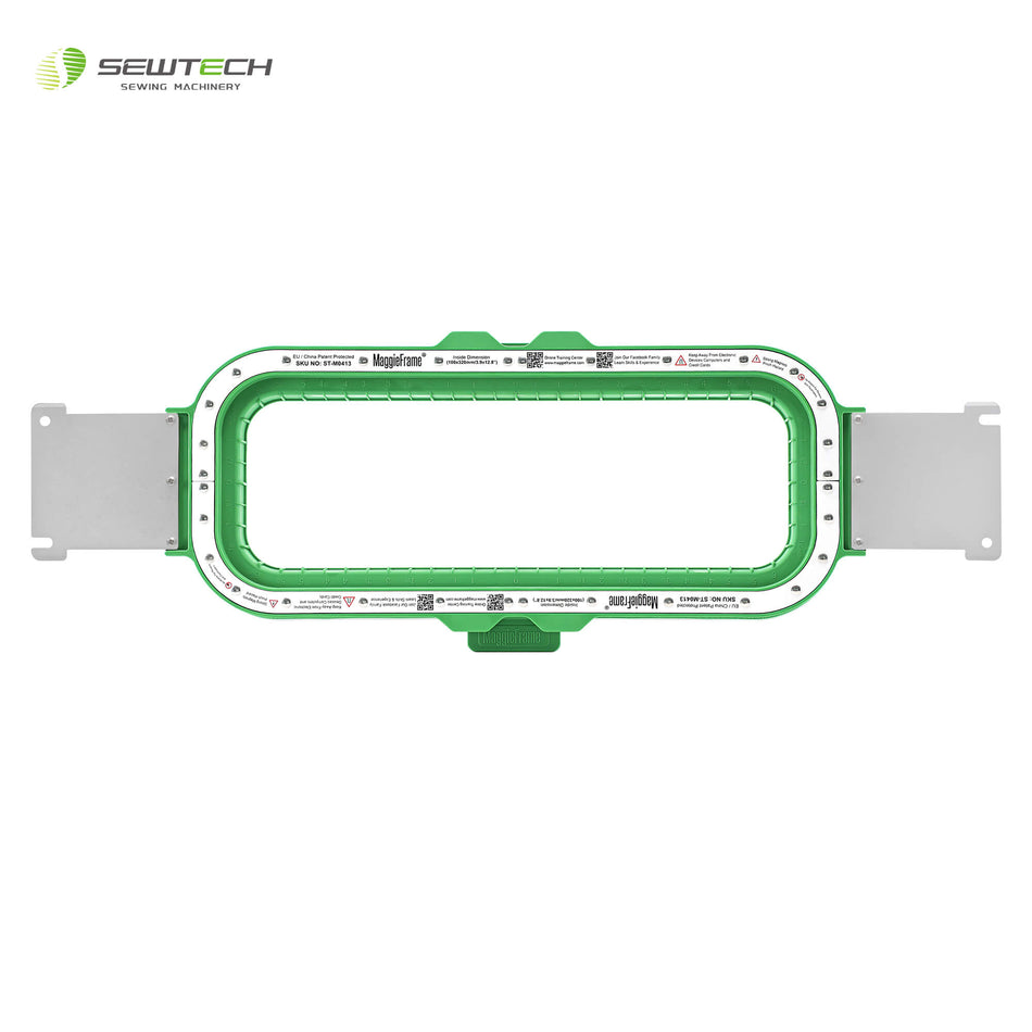 Sew Tech MaggieFrame Magnetic Hoop 100x320mm | 3.9"x12.8" for Brother PR600 PR1000E PR1000 PR655