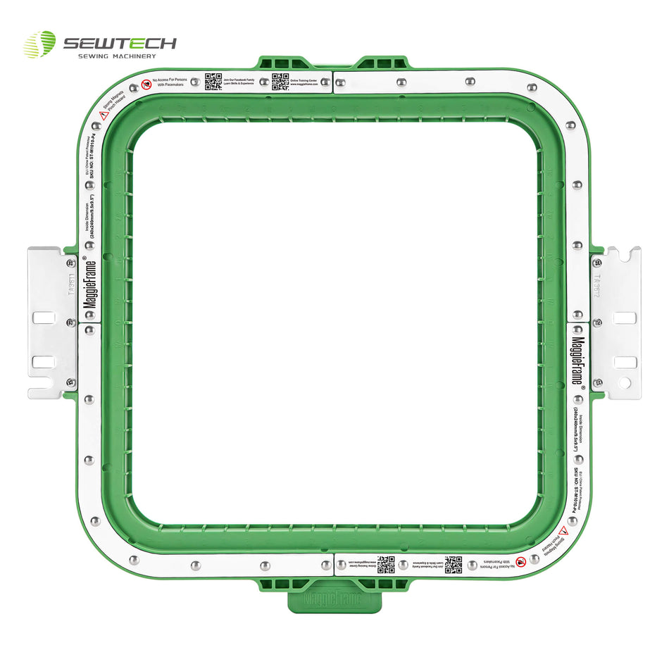 Bastidor magnético Sew Tech MaggieFrame de 240 x 240 mm y 9,5" para Meistergram