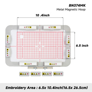 165 x 265 mm Magnetic Embroidery Hoop (Long-bar Magnets) for Bernina 990 880 830 790 720 700 500 etc Machine