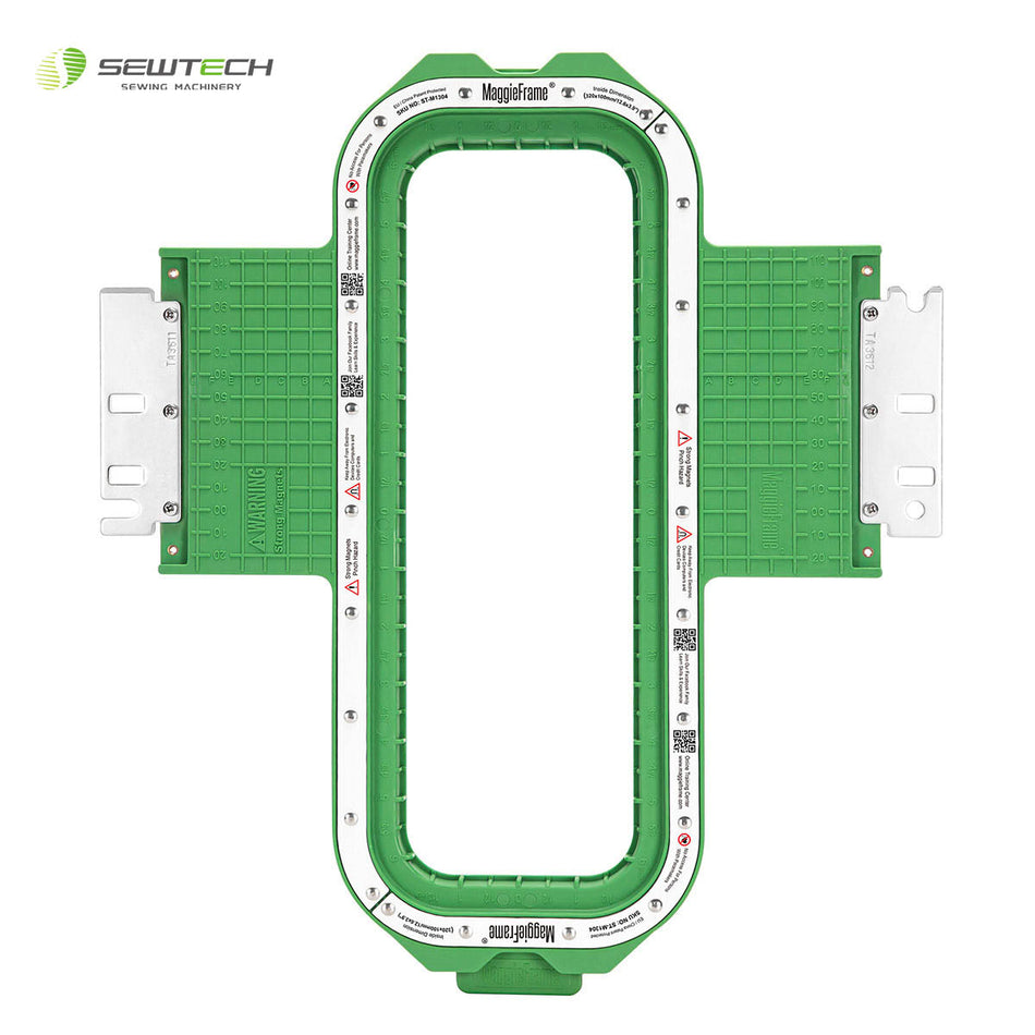 Bastidor magnético Sew Tech MaggieFrame de 320 x 100 mm | 12,6" x 3,9" para Melco