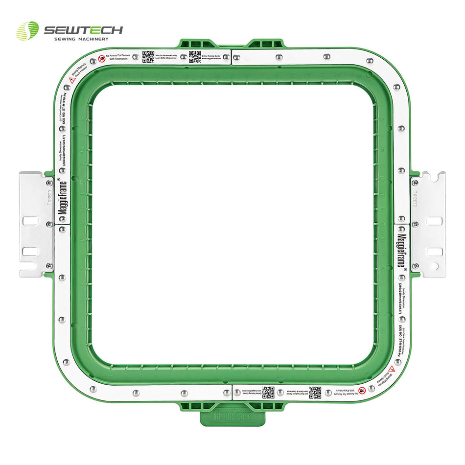 Bastidor magnético Sew Tech MaggieFrame de 240 x 240 mm y 9,5" para Ricoma