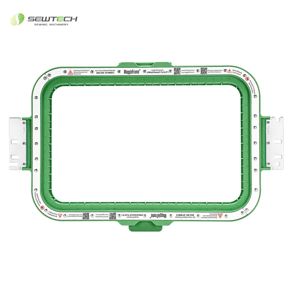 Sew Tech MaggieFrame Magnetic Hoop 195x315mm | 7.7"x12.5" for Happy Japan