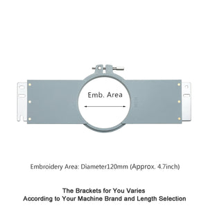 Sew Tech Embroidery Hoop 120mm | 4.7" Round for Ricoma
