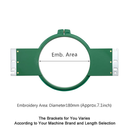 Sew Tech Embroidery Hoop 180mm | 7.1" Round for Melco