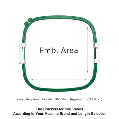 Sew Tech Embroidery Hoop 300mm | 11.8" Square for Ricoma