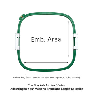 Sew Tech Embroidery Hoop 300mm | 11.8" Square for Happy Japan