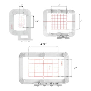 Magnetic Hoop Set for Brother SE600 PE550D SE700 PE535 SE400 PE525 PE540D PE500 SE625 SE425 Innovis, Metal Magnet Embroidery Machine Sash Frames
