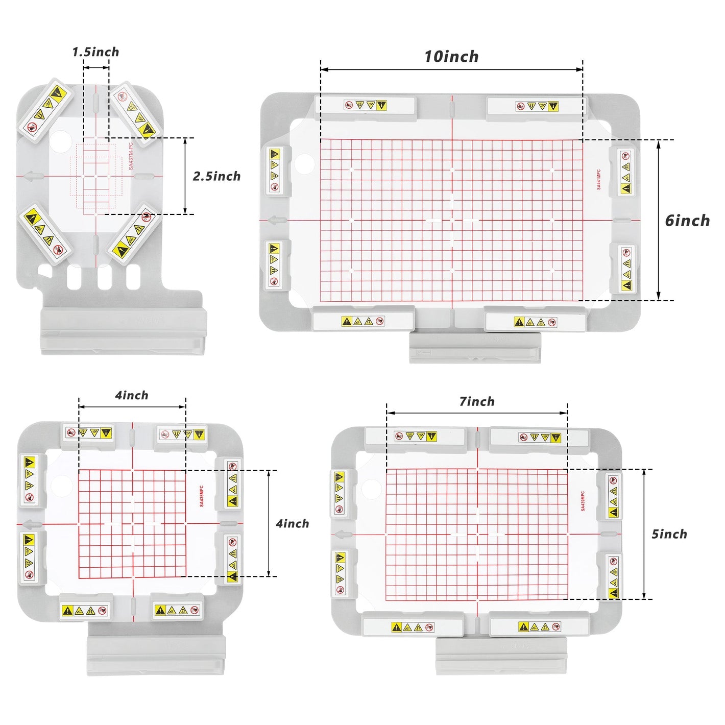 Magnetic Embroidery Hoop for Brother NQ1700E NQ1600E VM5200 VE2300 etc. Innov-is BabyLock Embroidery Machine