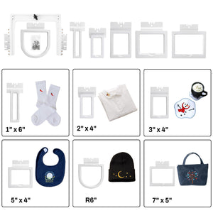 Set di telai magnetici da ricamo SEWTECH 6-in-1 per HSW Macchina da ricamo