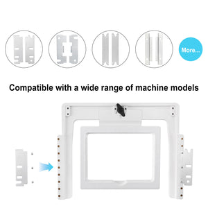 Sew Tech 6-in-1 Fast Magnetic Embroidery Hoop Fits Janome MB-4/ MB-4S/ MB-7/ MB-7S