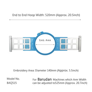 Sew Tech Embroidery Hoop 150mm | 5.9" Round for Barudan