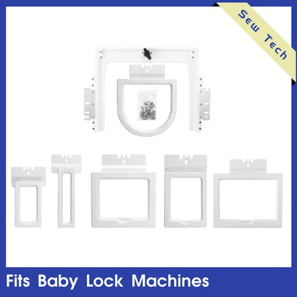 Sew Tech 6in1 Magnetic Embroidery Hoop Set – Fast Magna Hoop Fits Baby Lock