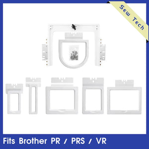 Sew Tech 6in1 Magnetic Embroidery Hoop Set – Fast Magna Hoop Frames Fits Brother PR / PRS / VR