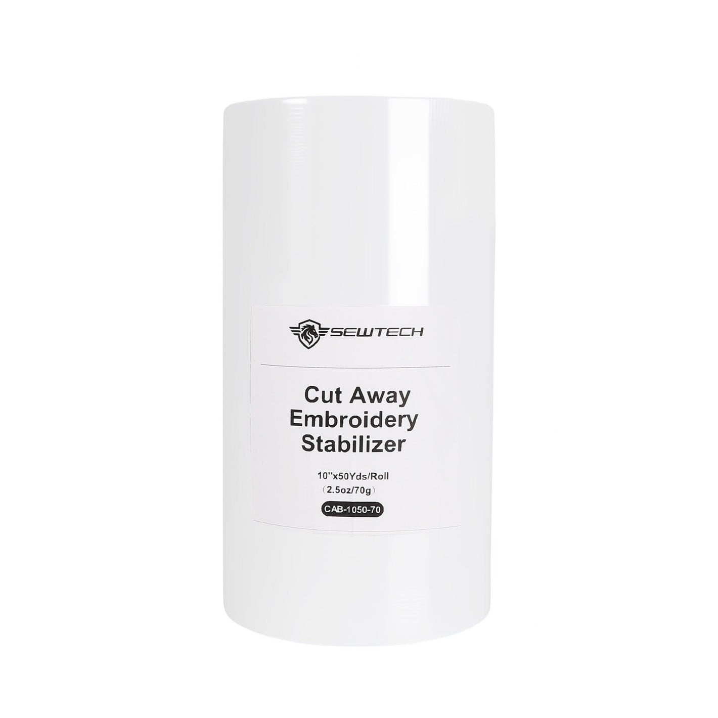 Cut Away Embroidery Stabilizer Backing |Prevents Stretch & Distortion for T-Shirts, Polos, Sweatshirts – 12"x50yd roll/ 10"x50yd roll