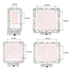 Sew Tech Magnetic Embroidery Hoop for Elna eXpressive 830 / 830L / Elna 9500 / 9600 Haute Couture