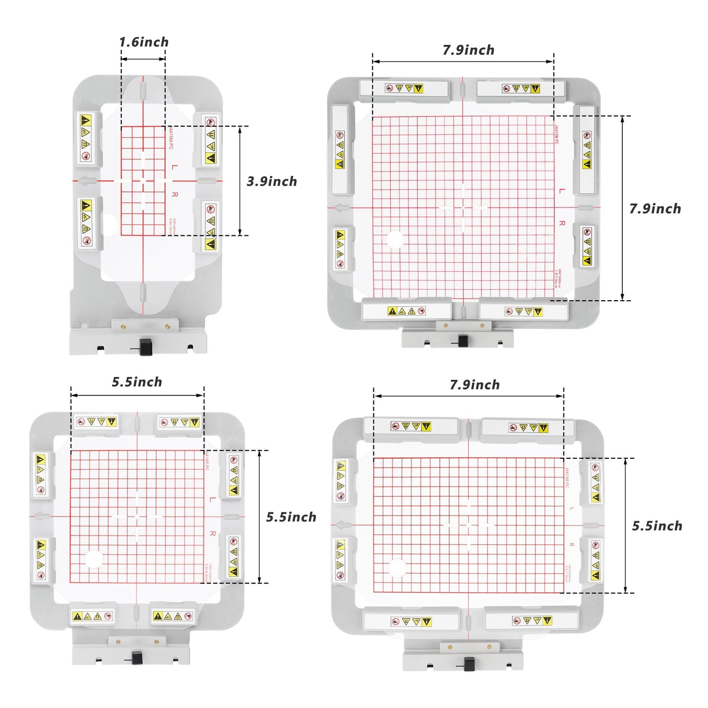 Magnetic Embroidery Hoop for Janome MC 500E 400E 550E etc. Elna Expressive 830 830L Embroidery Machine