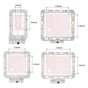 Magnetic Embroidery Hoop for Janome MC 500E 400E 550E etc. Elna Expressive 830 830L Embroidery Machine