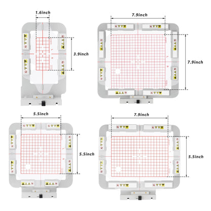 Magnetic Embroidery Hoop for Janome MC 500E 400E 550E etc. Elna Expressive 830 830L Embroidery Machine