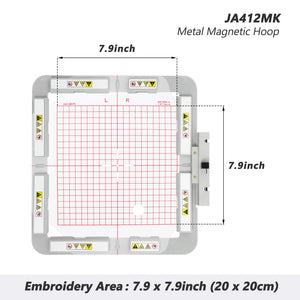 Magnetic Embroidery Hoop for Janome MC 500E 400E 550E etc. Elna Expressive 830 830L Embroidery Machine