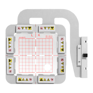 Sew Tech Magnetic Embroidery Hoop for Janome MC400E MC450E MC500E MC550E | JA438MK - 3.9" x 3.9" (100x100mm) with Long Magnets
