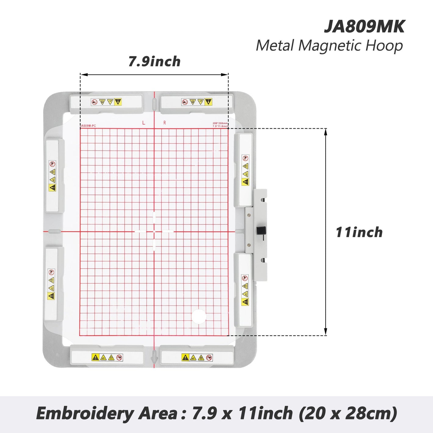 Magnetic Embroidery Hoop for Janome MC 500E 450E 550E Embroidery Machine
