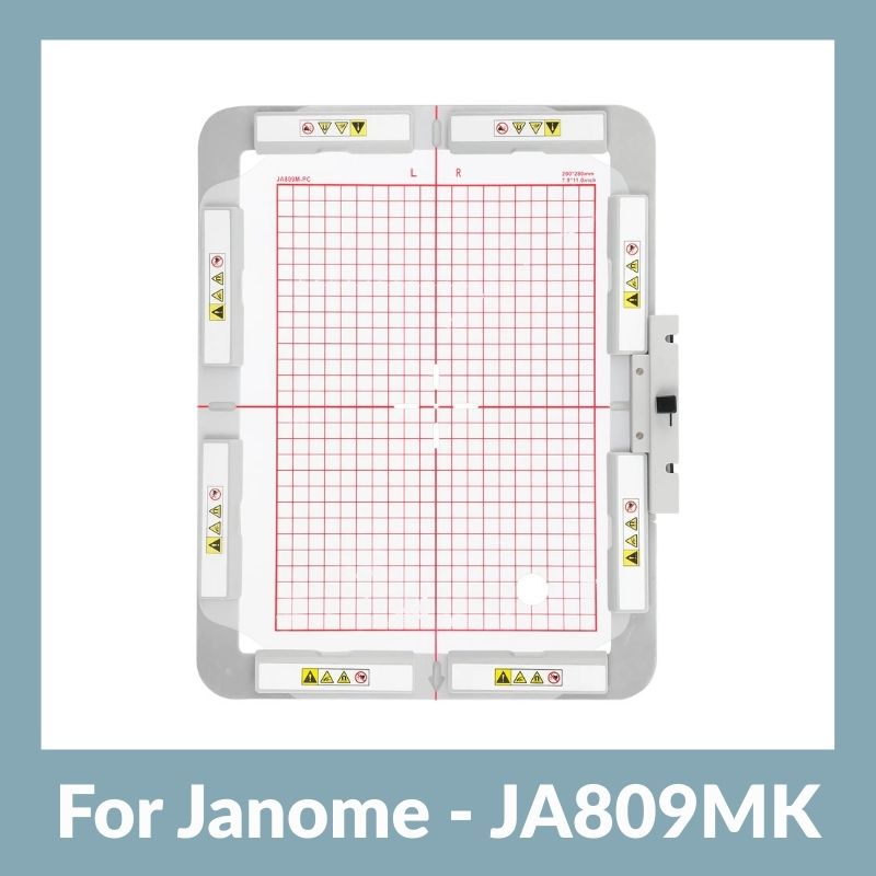 Sew Tech Magnetic Embroidery Hoop for Janome MC400E MC450E MC500E MC550E | JA809MK - 7.9 x 11