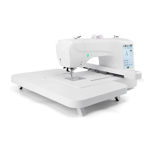Macchina da ricamo Maxstitch Middle: telaio computerizzato da 7,9" x 11", touchscreen da 7", caricamento USB, infilatura automatica