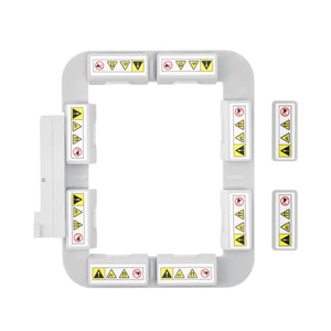 Magnetic Hoop (Long-bar Magnets) for Pfaff Singer em 9305 Creative Sensation Vision Pro II 4.5 4.0 3.0 2.0 1.5 Performance | Metal Magnet Embroidery Machine Sash Frame | 3.15x3.15"