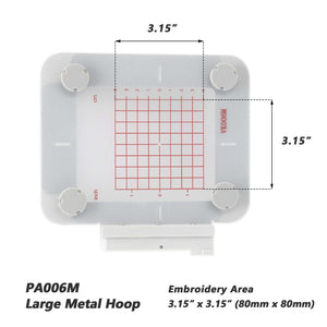 Magnetic Hoop for Pfaff Singer em 9305 Creative Sensation Vision Pro II 4.5 4.0 3.0 2.0 1.5 Performance | Metal Magnet Embroidery Machine Sash Frame | 3.15x3.15"