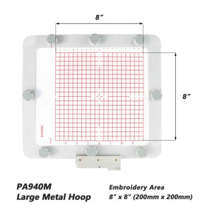 Magnetic Hoop for Pfaff Icon, Icon 2, Creative Sensation Pro Ⅱ | Metal Magnet Embroidery Machine Sash Frame | 8x8"