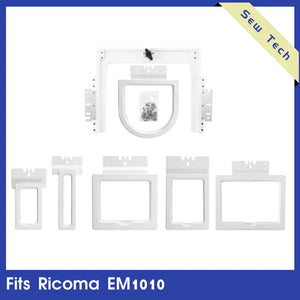 Sew Tech 6in1 Magnetic Embroidery Hoop Set – Fast Magna Hoop Fits Ricoma EM1010