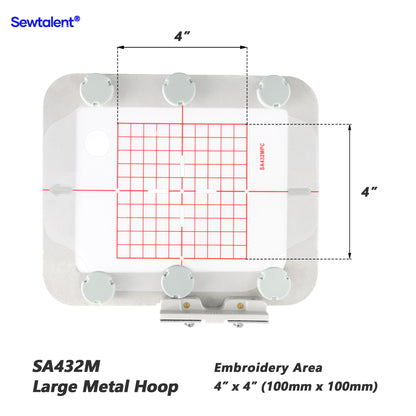 Magnetic Hoop Set for Poolin EOC05, Metal Magnet Embroidery Machine Sash Frames
