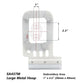 Magnetic Hoop Set for Babylock Accord, Aerial, Altair, Arial, Aventura, Destiny 2, Flourish, Flourish 2, Flare, Solaris, etc. Metal Magnet Embroidery Machine Sash Frames