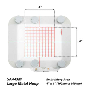 Magnetic Hoop Set for BabyLock Accord, Ellure (BLR), Ellure Plus (BLR2) | Metal Magnetic Embroidery Machine Sash Frames