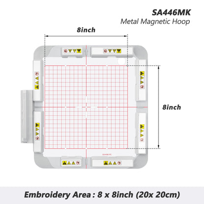 Magnetic Embroidery Hoop for Brother Quattro 6000D 6700D XE1 XJ1 etc. Innovis BabyLock Embroidery Machine
