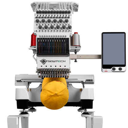 SEWTECH ST-1201 Commercial Embroidery Machine, 12 Needles, 360x200mm(14.2×7.9 in)