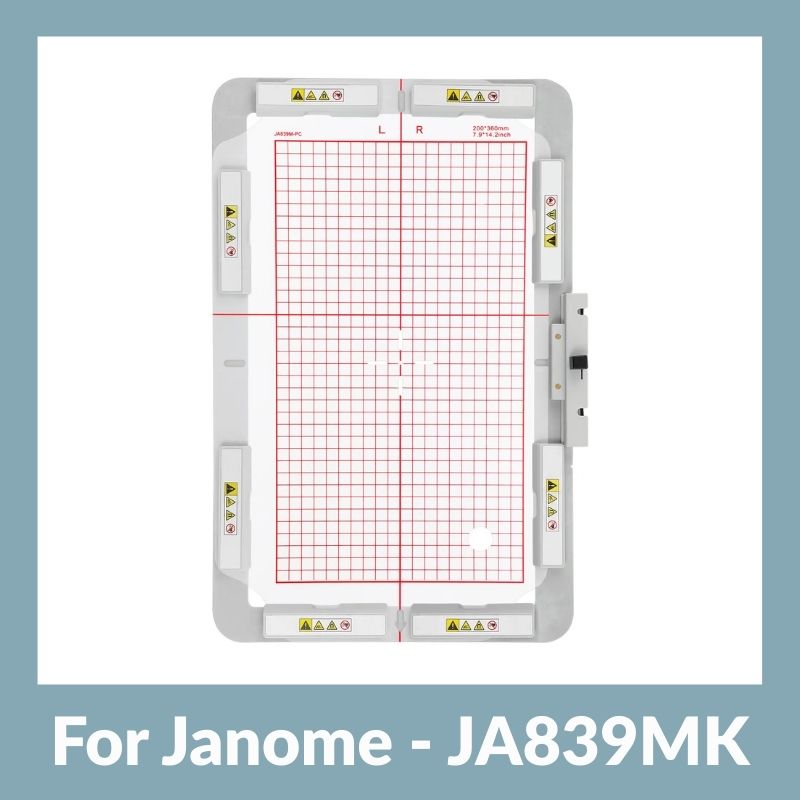Sew Tech Magnetic Embroidery Hoop for Janome MC400E MC450E MC500E MC550E | JA839MK - 7.9x14.2