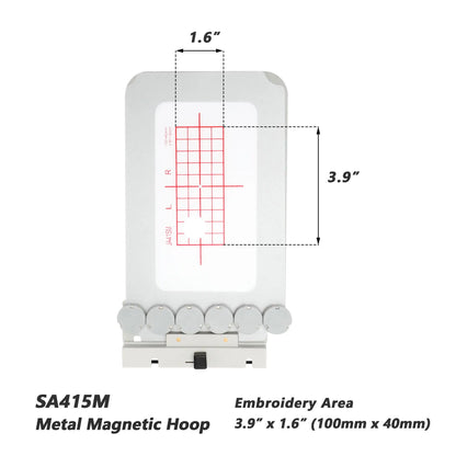 Sew Tech Magnetic Hoop for Janome Memory Craft 400E 450E 500E 550E | Round Magnet Blocks