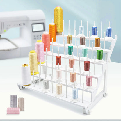 Sew Tech 60-Spool Thread Stand with Adjustable Legs | Universal