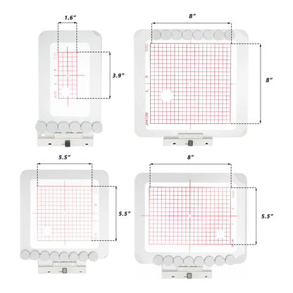 Sew Tech Magnetic Hoop for Janome Memory Craft 400E 450E 500E 550E | Round Magnet Blocks