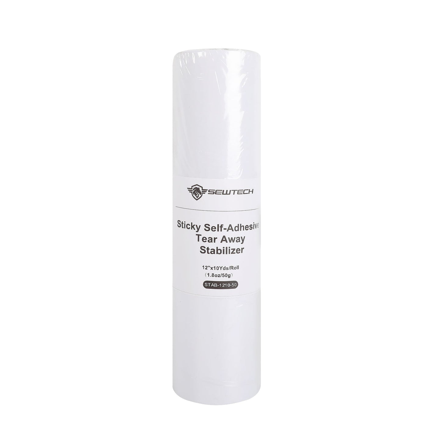 Sticky Self Adhesive Tear Away Embroidery Stabilizer Backing | Friendly Material for Towels, Cuffs, Collars, Socks, Doll Clothes | Peel & Stick, Clean Tear - 12"x 10yd / 12"x 15yd