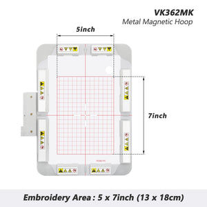 Magnetic Embroidery Hoop for Husqvarna Viking Designer Diamond Ruby Royale Topaz etc. Pfaff Creative Embroidery Machine