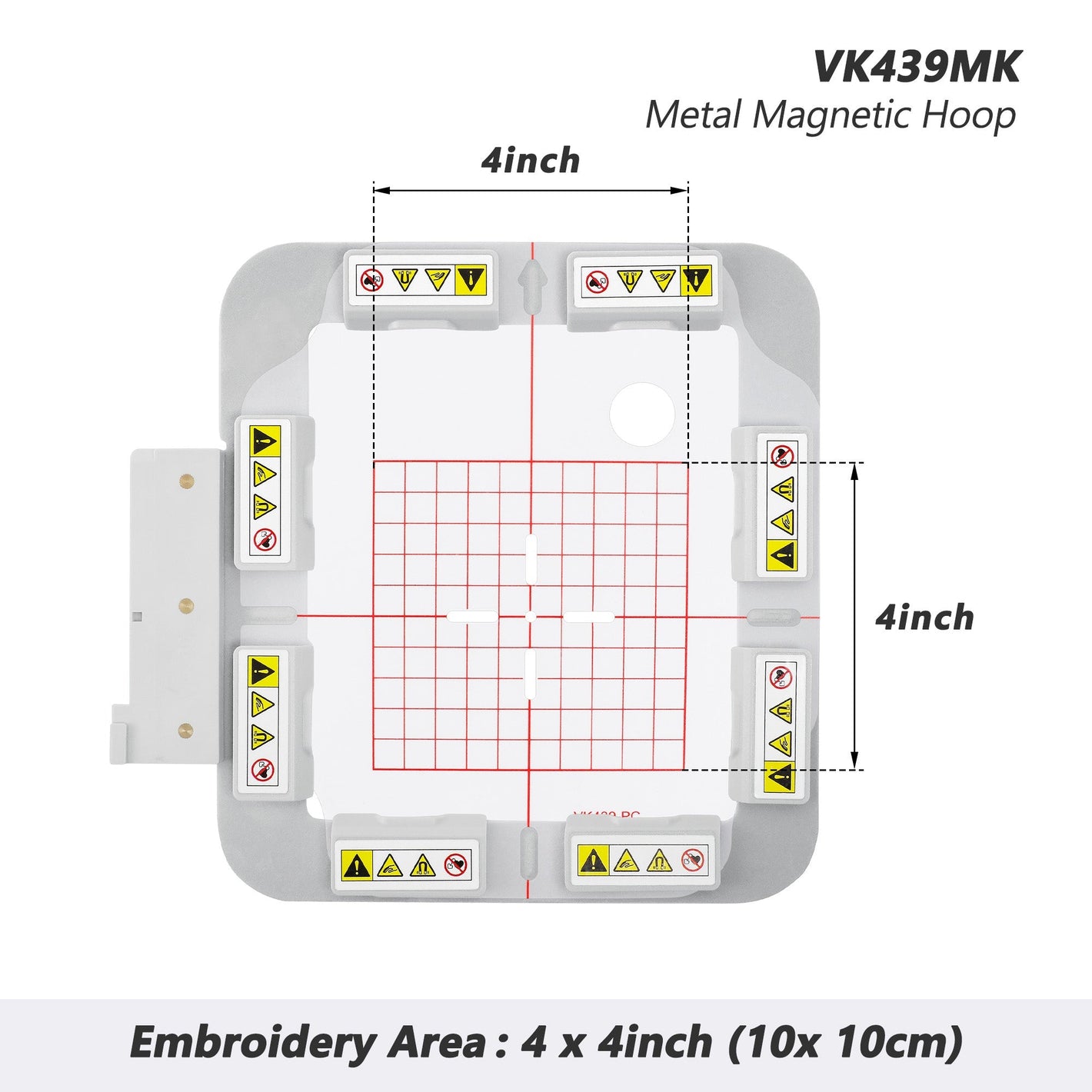 Magnetic Hoop Frame for Husqvarna Viking Ruby, Topaz & Jade etc. Embroidery Machine