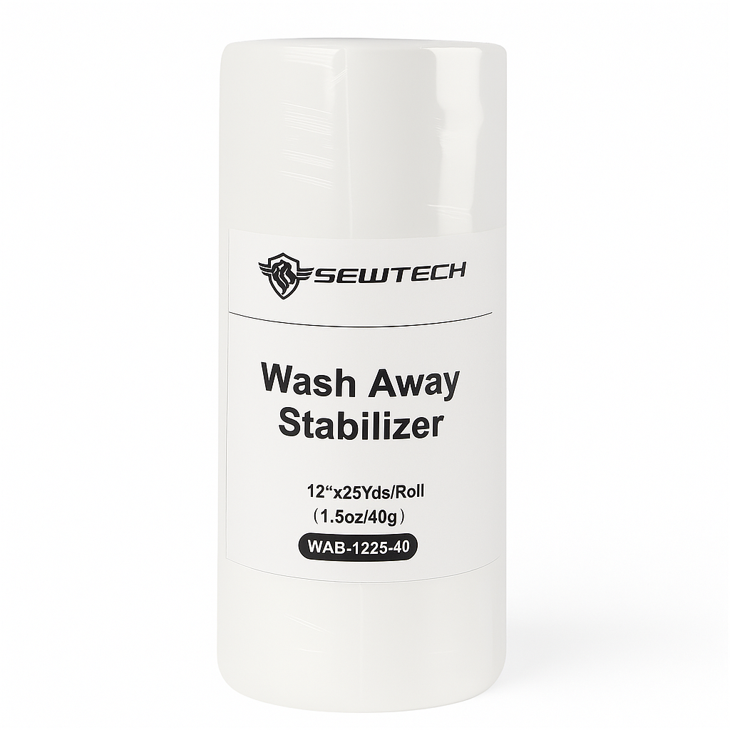 Wash Away Embroidery Stabilizer Water Soluble Backing for Lace Cutwork Sheer Fabrics and Freestanding Lace 12x25yd roll
