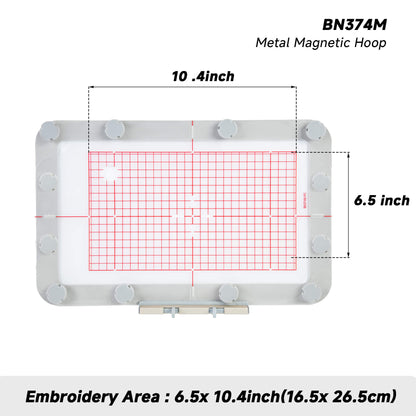 165 x 265 mm Magnetic Embroidery Hoop (Round Magnets) for Bernina 990 880 830 790 720 700 500 etc Machine